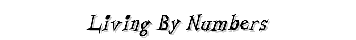 Living by Numbers font
